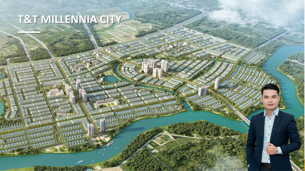 Phối cảnh tổng thể đại đô thị T&T City Millennia Long Hậu và Hotline liên hệ Thế Quân trưởng phòng kinh doanh 